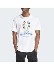 ADIDAS x EURO 2024 - T-Shirt con stampa Euro 2024 Germany - Colore: Bianco,Taglia: M