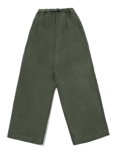kappy design Kappy Two Tuck Wide Pants Verde Militare,Verde | T
