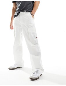 Tommy Jeans - Aiden - Pantaloni cargo bianchi-Bianco