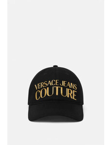 Versace jeans couture cappello unisex bianco maxi logo zk32 unisize