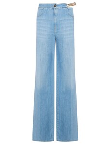 SIMONA CORSELLINI Jeans con spirale metallica