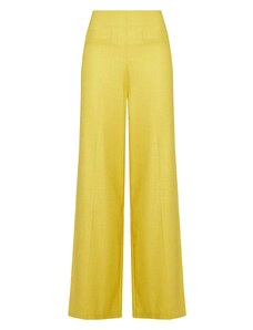 SIMONA CORSELLINI Pantalone giallo ampio