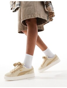 PUMA - Suede XL - Sneakers color cuoio e beige-Marrone