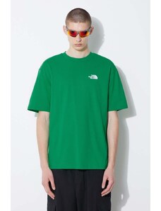 The North Face t-shirt in cotone Essential uomo colore verde con applicazione NF0A87NRPO81