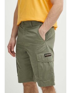 Napapijri pantaloncini in cotone N-Maranon Cargo colore verde NP0A4H1RGAE1