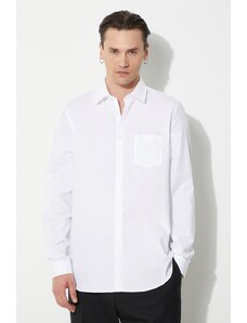 Lacoste camicia in cotone uomo colore bianco CH8522