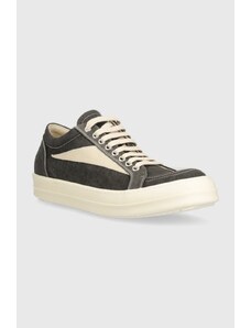Rick Owens scarpe da ginnastica Denim Shoes Vintage Sneaks uomo colore grigio DU01D1803.SCFLVS.7811