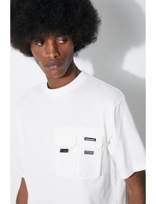Manastash t-shirt in cotone Disarmed uomo colore bianco 7924135002