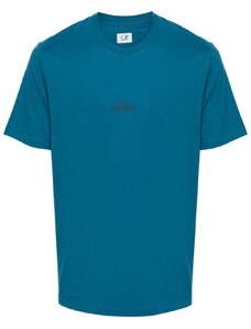 C.P. Company T-shirt blu logo sul retro