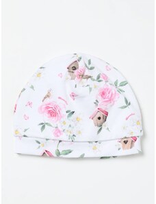 Cappello Monnalisa in cotone con stampa floreale