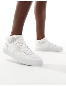 Polo Ralph Lauren - Court Vulc - Sneakers cuoio camoscio con logo-Marrone