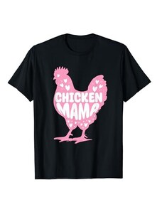 Farm Charm Apparel Chicken Mama Pink Chicken Lover Animale da fattoria Chicken Girl Maglietta