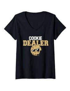 Scout Leader Cookie Selling Shirts Cookie Baking Donna Rivenditore di Cookie Scout Troop Leader Vendere Cookie Mom Baker Maglietta con Collo a V