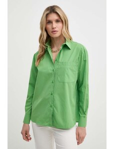 MAX&Co. camicia in cotone donna colore verde 2416111044200