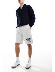 Tommy Jeans - Athletic - Pantaloncini stile basket in jersey grigi-Grigio