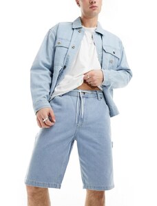 Dickies - Garyville - Pantaloncini di jeans azzurro vintage-Blu