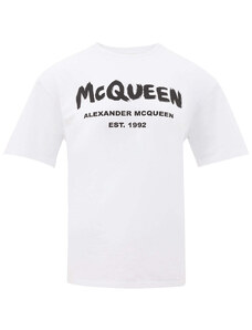 Alexander McQueen T-Shirt Bianca McQueen 40 Bianco 2000000015484