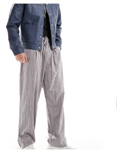 Reclaimed Vintage - Pantaloni blu a righe