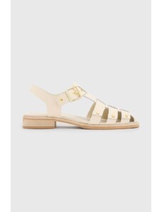 AllSaints sandali in pelle Nelly Stud donna colore beige W028FA