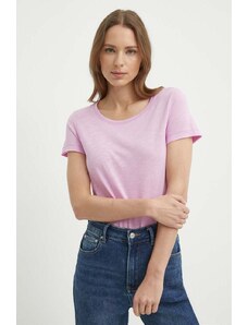 Sisley t-shirt donna colore rosa
