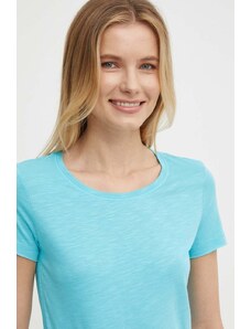 Sisley t-shirt donna colore blu