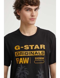 G-Star Raw t-shirt in cotone uomo colore nero D24681-336