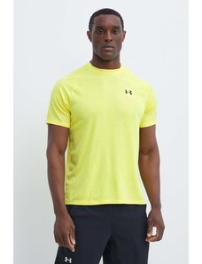 Under Armour maglietta da allenamento Tech Textured colore giallo