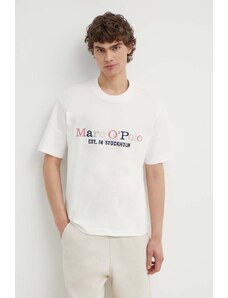 Marc O'Polo t-shirt in cotone uomo colore bianco con applicazione 424208351304