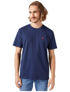 Wrangler t-shirt blu logo piccolo 112350434