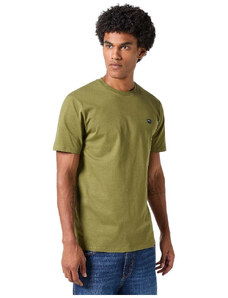 Wrangler t-shirt verde logo piccolo 112350438