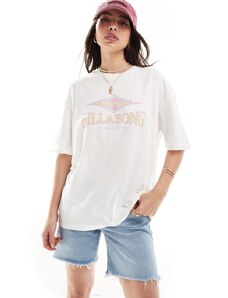 Billabong - T-shirt con rombo-Bianco