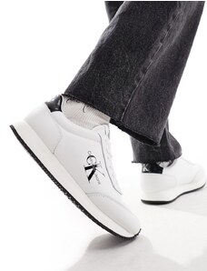 Calvin Klein Jeans - Sneakers basse stringate multicolore-Bianco