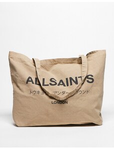 AllSaints - Underground - Borsa shopping color toffee-Marrone