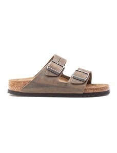 birkenstock Brikenstock Arizona Faded Khaki Oiled Leather Unis