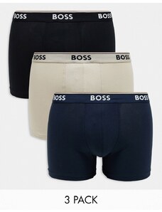 BOSS Bodywear - Power - Confezione da 3 boxer multicolore