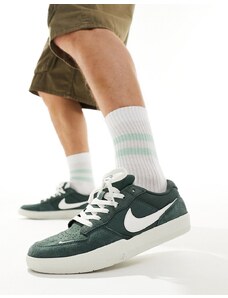 Nike - SB Force 58 - Sneakers verde scuro e bianche