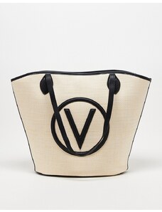 Valentino Bags Valentino - Covent - Borsa shopping nera e neutra con borsello rimovibile-Nero