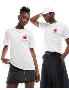 Obey - T-shirt unisex bianca con grafica “House of Obey” sul retro-Bianco