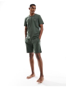 BOSS Bodywear - Mix & Match - Pantaloncini kaki in coordinato-Verde