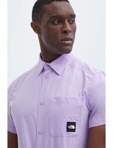 The North Face camicia uomo colore violetto NF0A879PQZI1