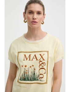 MAX&Co. t-shirt in cotone x FATMA MOSTAFA donna colore giallo 2416941018200