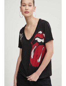Desigual t-shirt in cotone ROLLING donna colore nero 24SWTK30