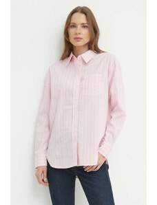 Lauren Ralph Lauren camicia in cotone donna colore rosa 200932627