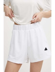 adidas pantaloncini Z.N.E donna colore bianco con applicazione IN9481