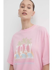 Roxy t-shirt in cotone donna colore rosa ERJZT05692