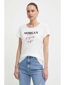 Morgan t-shirt DLOOKS donna colore bianco DLOOKS
