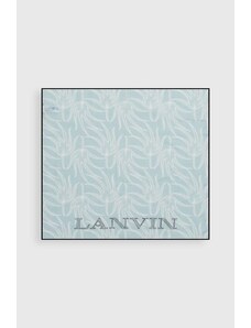 Lanvin scialle con aggiunta di seta colore blu 6L4545.SR672