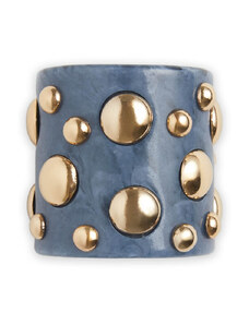 La DoubleJ Jewelry gend - Nefertiti Bangle Solid Teal One Size 65% Acrilic 35%Metal