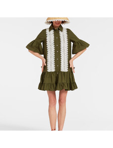 La DoubleJ VIP Summer Collection Pre Access gend - Choux Dress Solid Camouflage L 100% Cotton