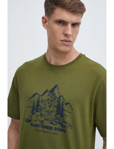 The North Face t-shirt in cotone uomo colore verde NF0A87DXPIB1